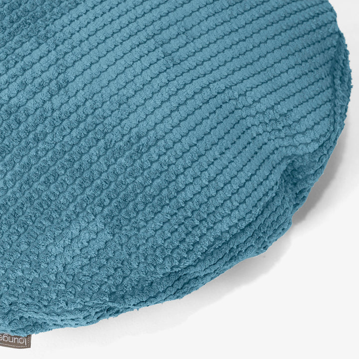 Kussenhoes Rond 50cm - Pompom Petrol 02