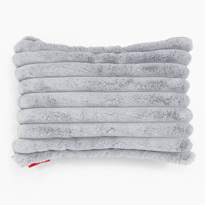 Langwerpige Kussenhoes 35 x 50cm - Ultra Pluche Corduroy Eendenei Blauw