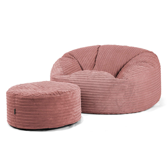 Mammoet Zitzak Bank - Corduroy Perzik 02