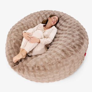 Mega-Mammoet Zitzak Bank - Namaakbont Bubble Mink