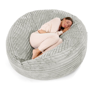 Mega-Mammoet Zitzak Bank - Ultra Pluche Corduroy Saliegroen