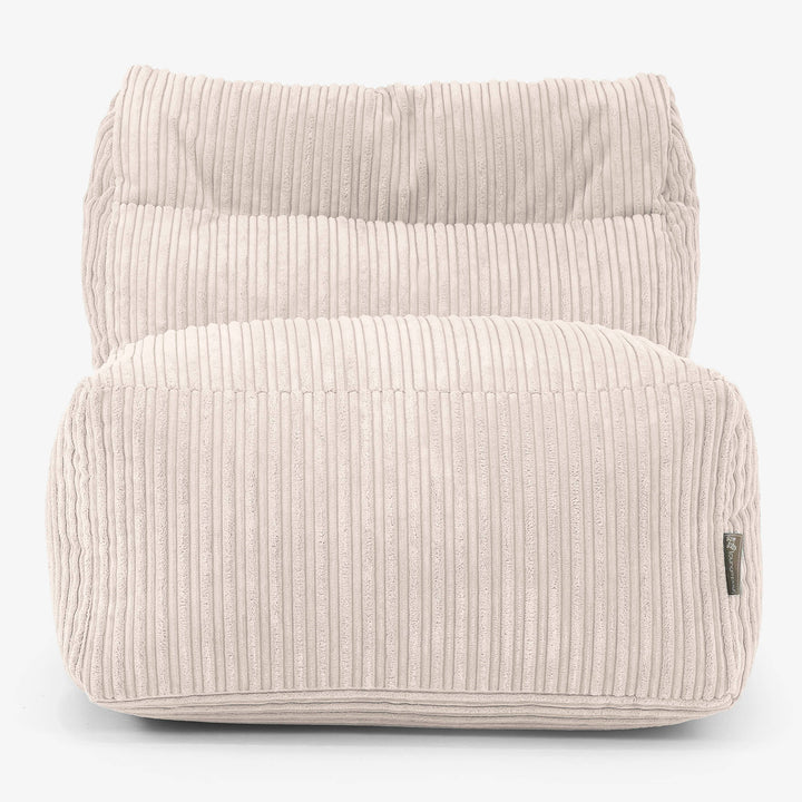 Modulaire Zitzakbank, Middelste Module - Corduroy Ivoor 02