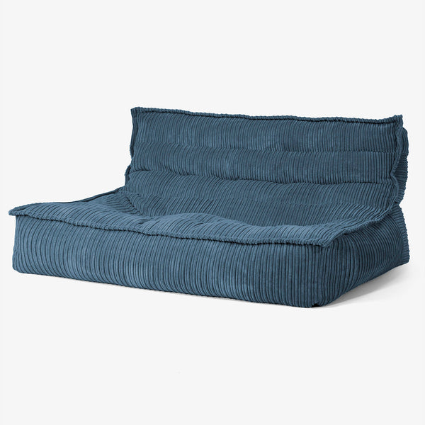 Oliver Vloer Zitzakbank - Corduroy Marineblauw 01