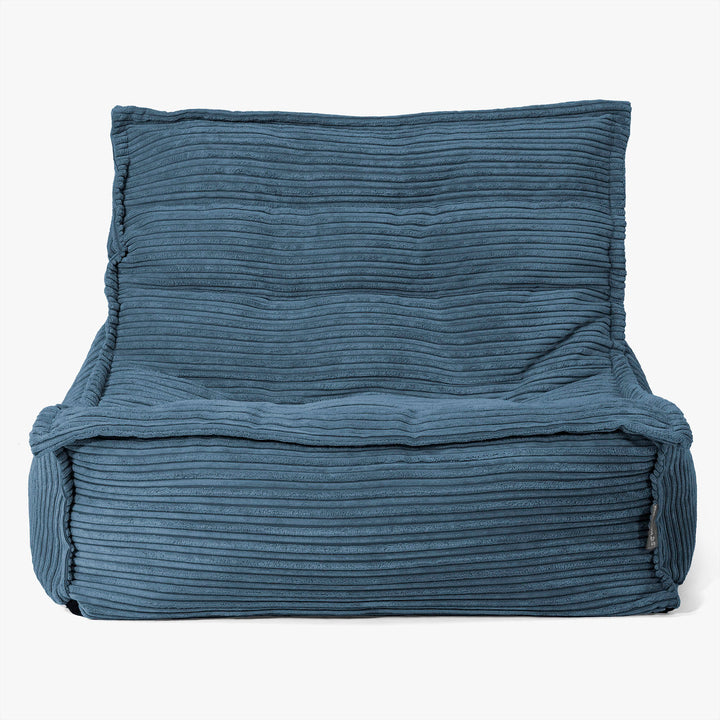 Oliver Vloer Zitzakstoel - Corduroy Marineblauw 02