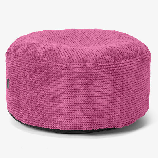 Ottoman Poef met Dienblad - Pompom Roze 02
