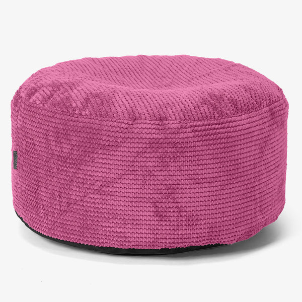 Ottoman Poef met Dienblad - Pompom Roze 01