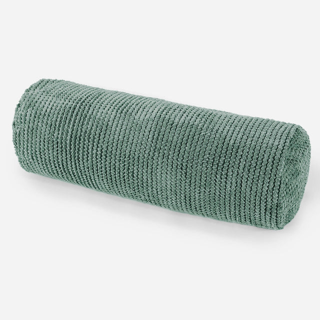 Rolkussenhoes 20 x 55cm - Pompom Mosgroen 01