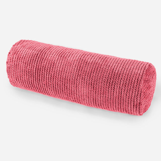 Rolkussenhoes 20 x 55cm - Pompom Pastelrood 01