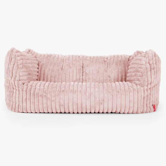 Zitzakbank Ruben - Ultra Pluche Corduroy Stoffig Roze 01