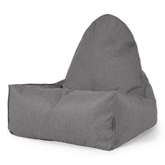 Scandinavische Loungezitzakstoel - Interalli Wol Grijs 01
