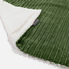 Sherpa-sprei / Deken - Corduroy Bosgroen 01