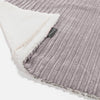 Sherpa-sprei / Deken - Corduroy Zilvergrijs 01