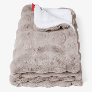 Sherpa-sprei / Deken - Namaakbont Bubble Mink