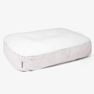 Sloucher Groot Hondenbed - Nepkonijnenbont Stoffig Roze
