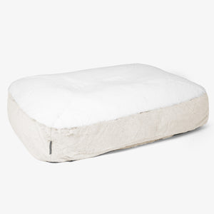 Sloucher Groot Hondenbed - Nepkonijnenbont Wit