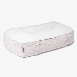 Sloucher Medium Hondenbed - Nepkonijnenbont Stoffig Roze