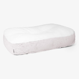 Sloucher XL-hondenbed - FNepkonijnenbont Stoffig Roze