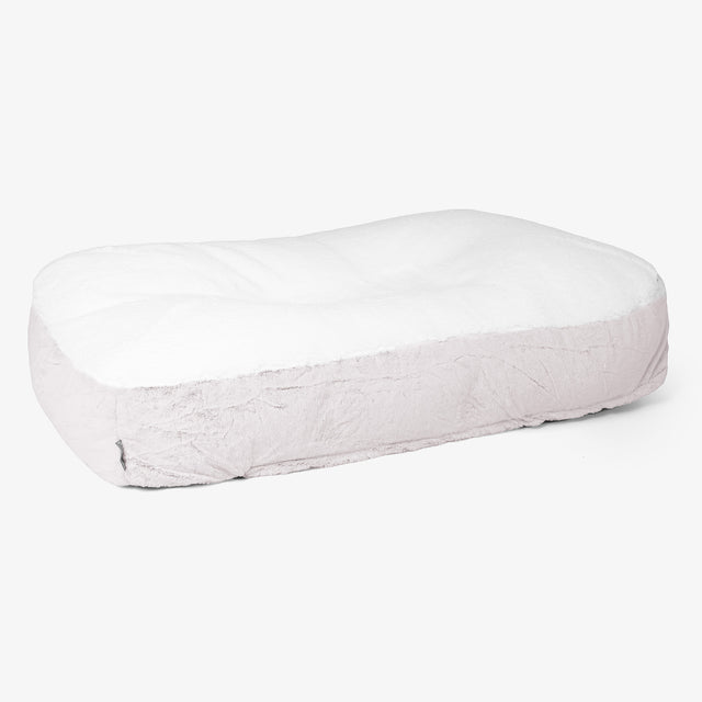 Sloucher XL-hondenbed - FNepkonijnenbont Stoffig Roze 01