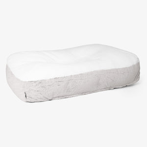 Sloucher XL-hondenbed - Nepkonijnenbont Lichtgrijs