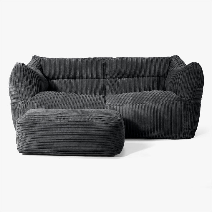 Victor Zitzakbank - Corduroy Zwart 02