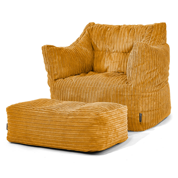 Victor Zitzakfauteuil - Corduroy Gouden Honing 02