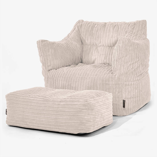 Victor Zitzakfauteuil - Corduroy Ivoor 02