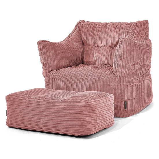 Victor Zitzakfauteuil - Corduroy Perzik 02