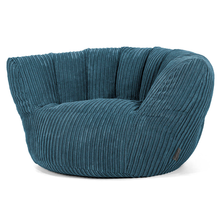 Lounge Pug Kleine Ronde Voetenbank Corduroy Teal– Big Bertha Original NL Lounge Pug Kleine Ronde Voetenbank Corduroy Teal– Big Bertha Original NL