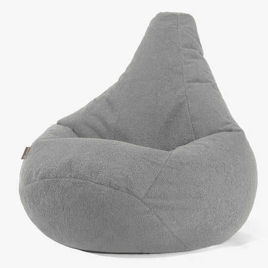 Zitzak Gaming Stoel - Boucle Grijs 02