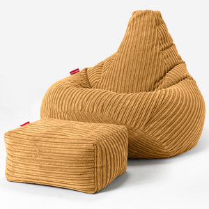 Zitzak Gaming Stoel - Corduroy Gouden Honing