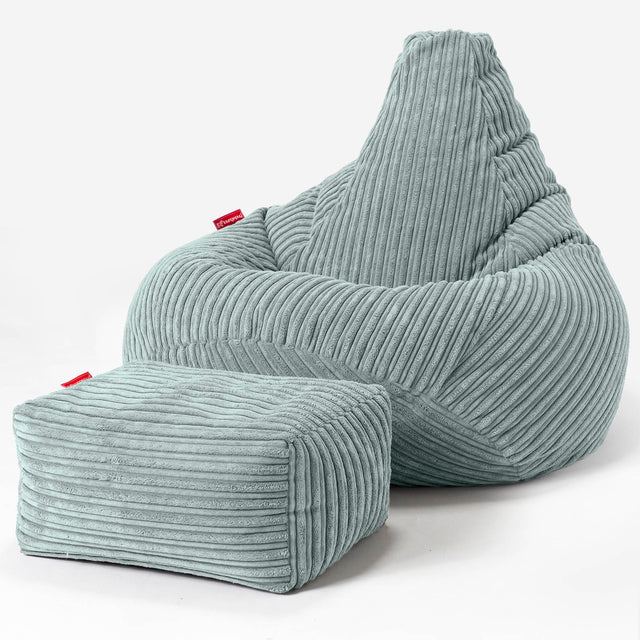 Zitzak Gaming Stoel - Corduroy Mintgroen 01