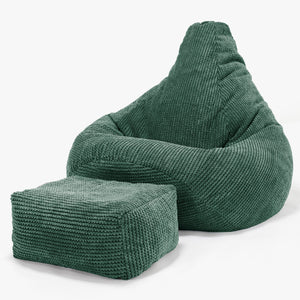 Zitzak Gaming Stoel - Pompom Mosgroen
