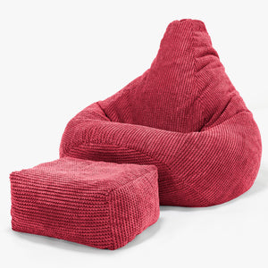 Zitzak Gaming Stoel - Pompom Pastelrood