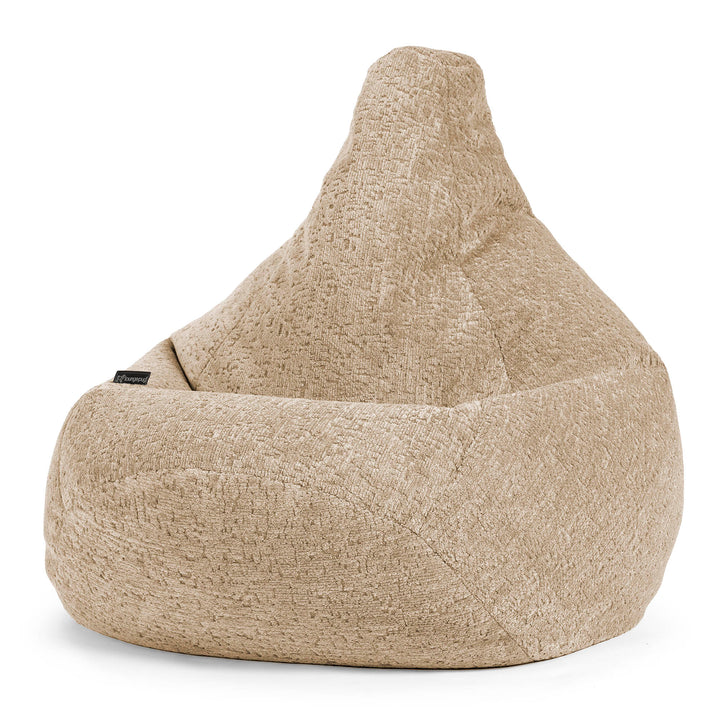 Zitzak Gaming Stoel - Luxe Chenille Mink 02