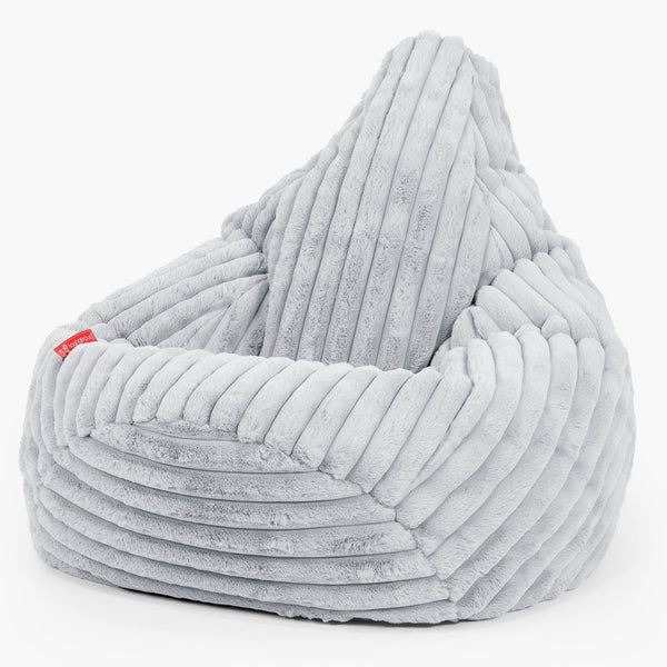 Zitzak Gaming Stoel - Ultra Pluche Corduroy Eendenei Blauw 01