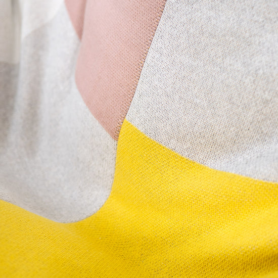 Zitzak Relaxstoel - Gebreid Kleurblok Grijs 03