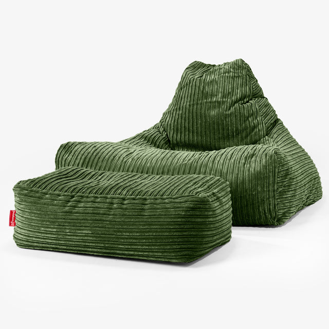 Zitzak Stoel - Corduroy Bosgroen 02