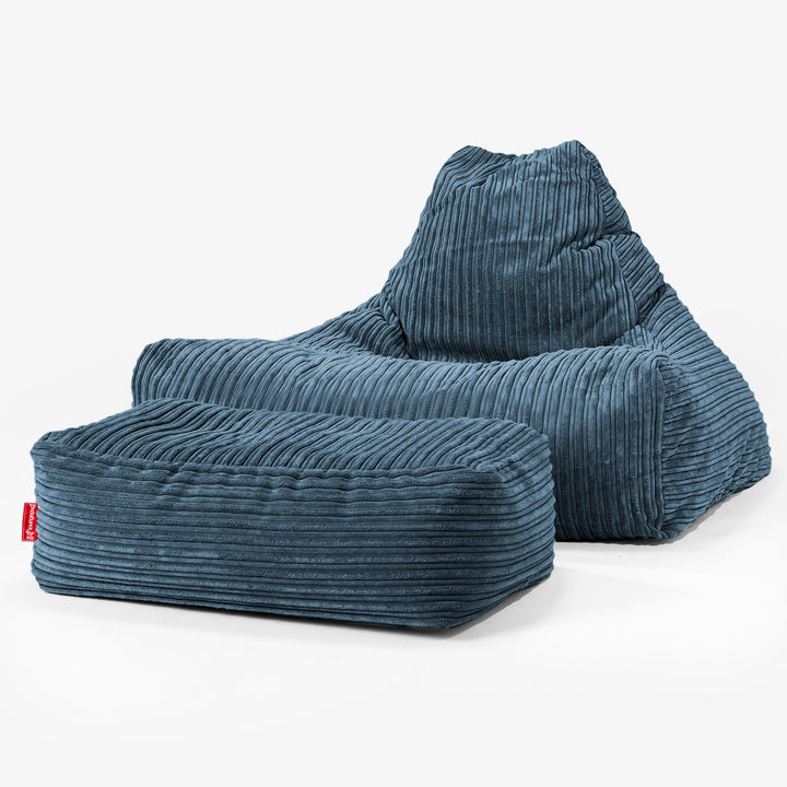 Zitzak Stoel - Corduroy Marineblauw 02