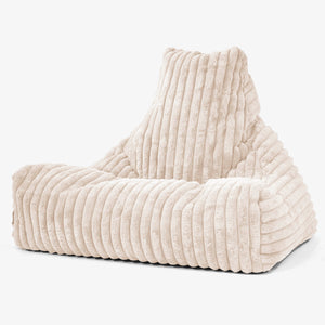 Zitzak Stoel - Ultra Pluche Corduroy Crème