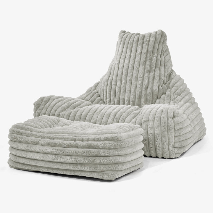 Zitzak Stoel - Ultra Pluche Corduroy Saliegroen 02