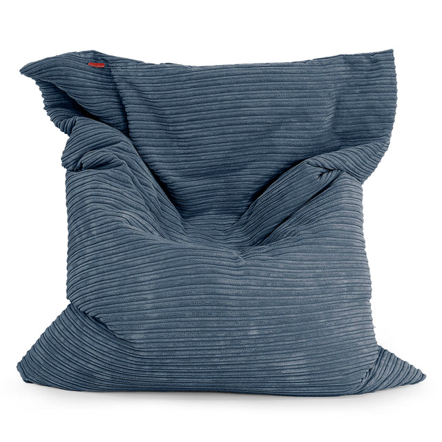 Zitzak Vloerkussen XL - Corduroy Marineblauw 01