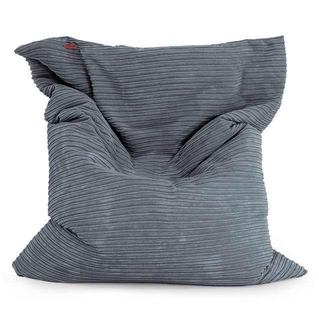 Zitzak Vloerkussen XL - Corduroy Graphite Grijs 02