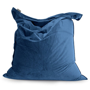 Zitzak Vloerkussen XL - Fluweel Marineblauw