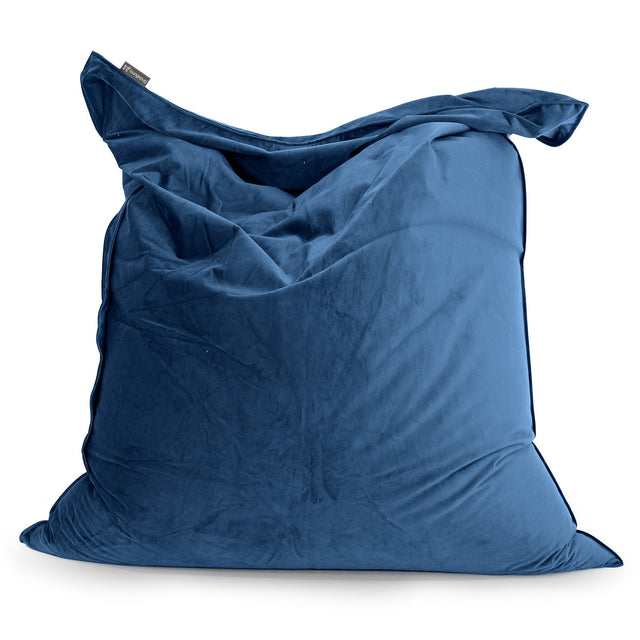 Zitzak Vloerkussen XL - Fluweel Marineblauw 01
