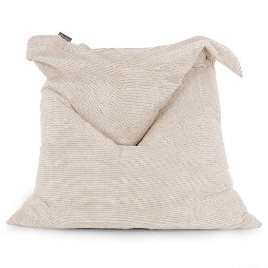 Zitzak Vloerkussen XL - Pompom Crème 01