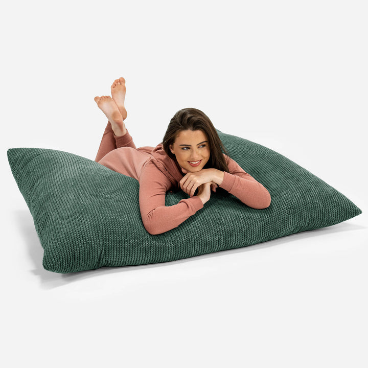 Zitzak Vloerkussen XL - Pompom Mosgroen 03