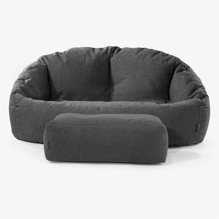 Zitzakbank Bubble - Boucle Graphite Grijs 02