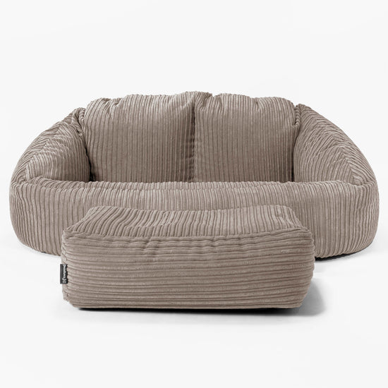 Zitzakbank Bubble - Corduroy Beigegrijs 02