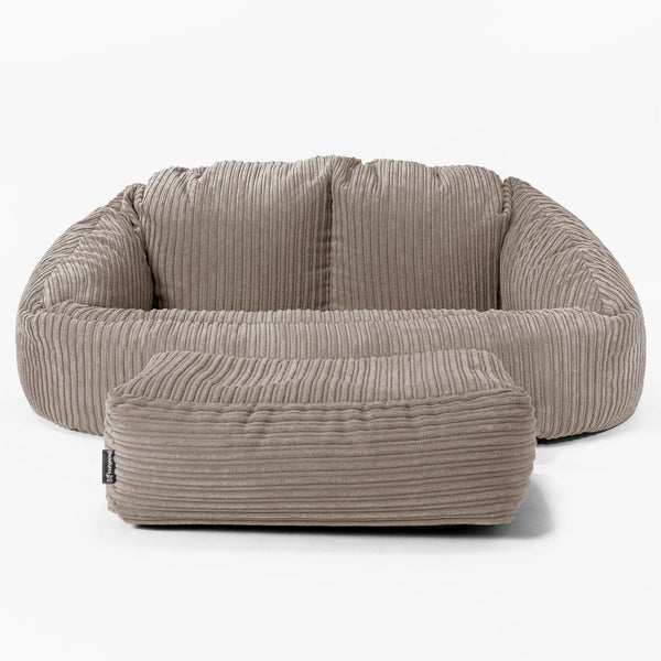 Zitzakbank Bubble - Corduroy Beigegrijs 01