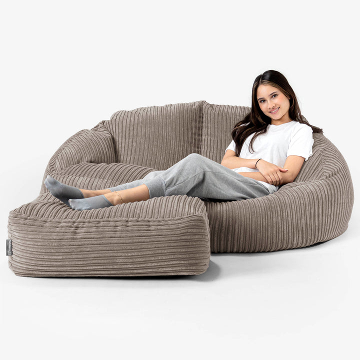 Zitzakbank Bubble - Corduroy Beigegrijs 03